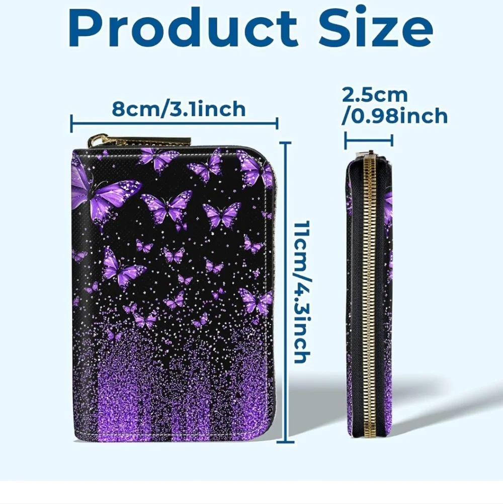 Purple Butterfly Wallet